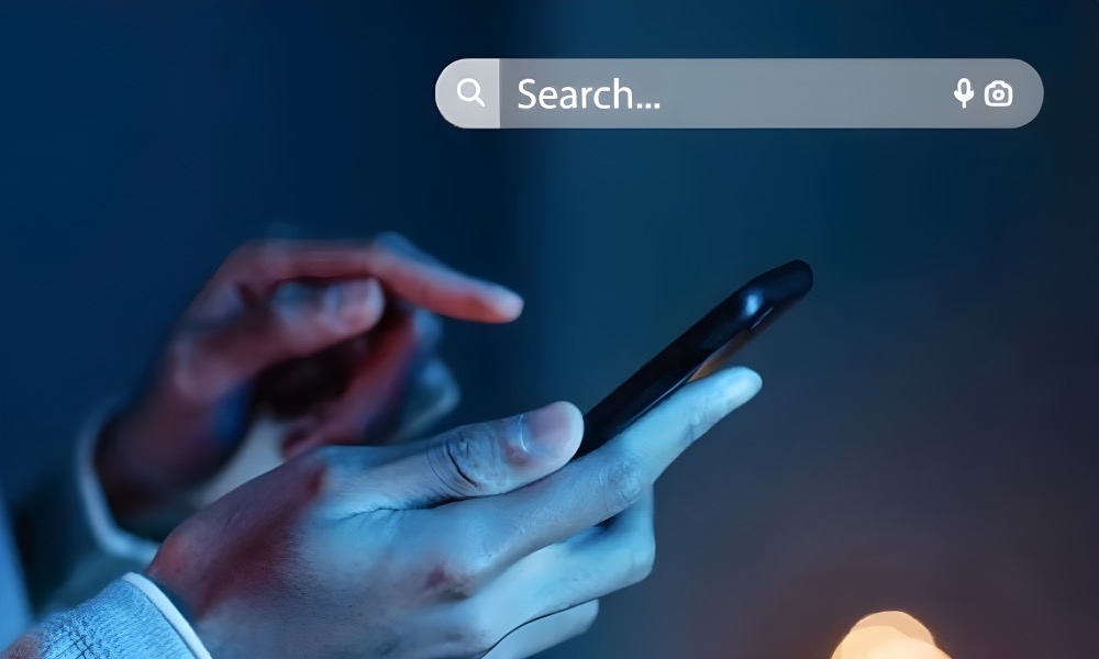 searching on the phone